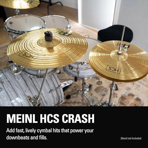 Meinl Cymbals Crash Cymbal for Drums, 14" HCS — MADE IN GERMANY | Durable Brass Alloy, Bright & Musical Sound