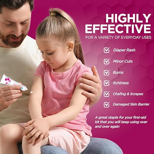MED PRIDE 20% Zinc Oxide Ointment, Diaper Rash Skin Protectant, 1 oz Tube