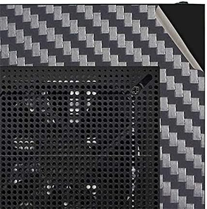 Skinit Decal Gaming Skin Compatible with NZXT H510 Compact ATX Mid-Tower Case - Skinit Originally Designed Silver Carbon Fiber Design