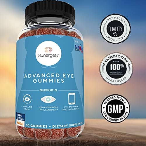 Premium Eye Support Gummies–Lutein Gummies with Zeaxanthin Supports Overall Eye Health