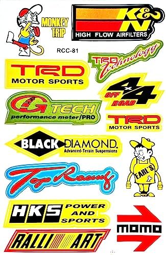 Cars Motorsport Nos Gulf Hot Rod Nascar Drag Racing Lot 6 Vinyl Graphic Decals Stickers D6094