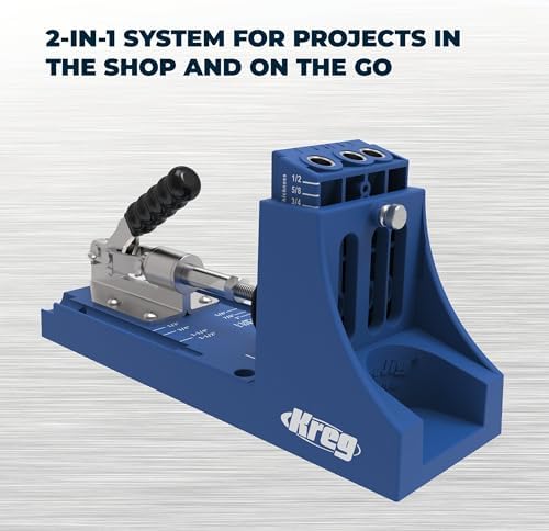 Kreg K4 System - With R3 Jig, Drilling Guide & Dust Collection - Adjustable