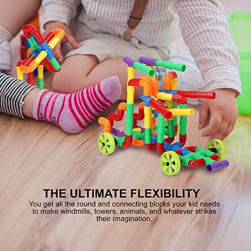 STEM Building Blocks Toy for Kids, Educational Toddlers Preschool Brain Toy Kit