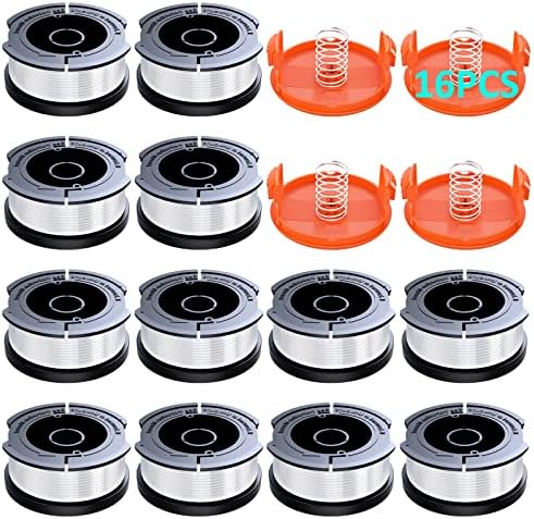 YWTESCH 16 Pack Weed Eater String Compatible with Black+Decker, 360ft 0.065" AF-100 Replacement Spool