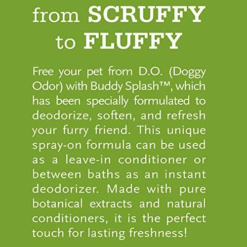 Buddy Splash Spritzer & Conditioner for Dog Grooming, Lavender & Mint, 4 Oz. Bottle