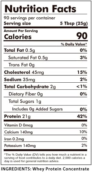 Raw Grass Fed Whey Protein Powder, Unflavored – 1 Ingredient, No Additives or Fillers, Undenatured, Made in USA, 5 lb