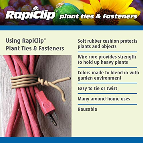 Luster Leaf 858 Rapiclip Soft Wire Tie, Green, Light Duty, 32 Feet