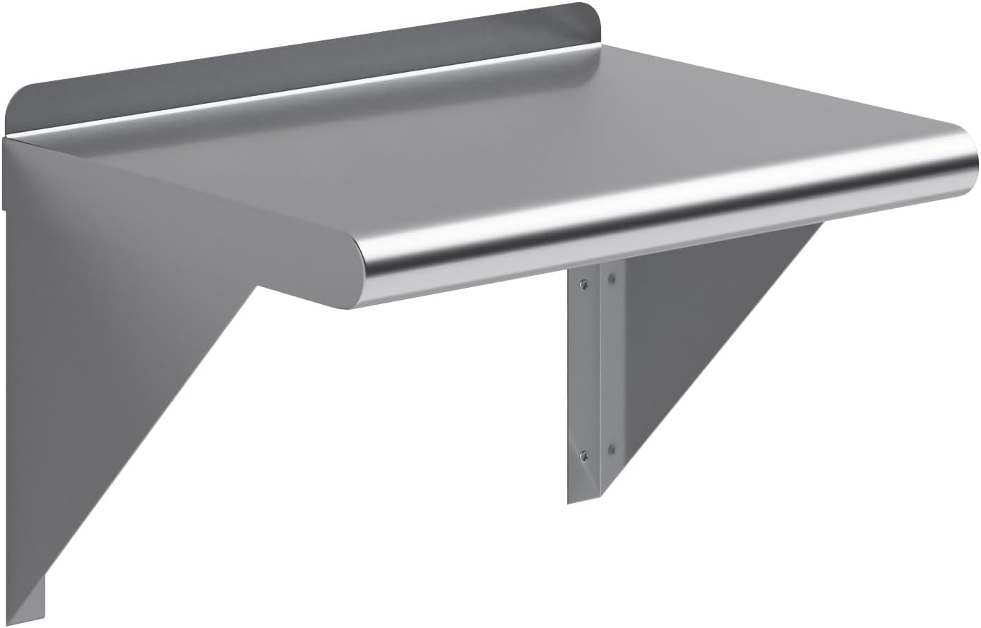 AmGood 24" Long X 18" Deep Stainless Steel Wall Shelf | NSF Certified | Appliance & Equipment Metal Shelving | Kitchen, Restaurant, Garage, Laundry, Utility Room