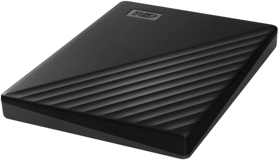 WD 2TB My Passport, Portable External Hard Drive, Black, backup software with defense against ransomware, and password protection