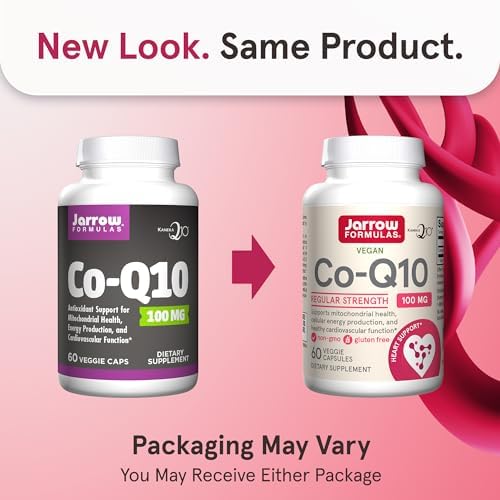 Jarrow Formulas Co-Q10 100 mg - Antioxidant Support for Mitochondrial Health