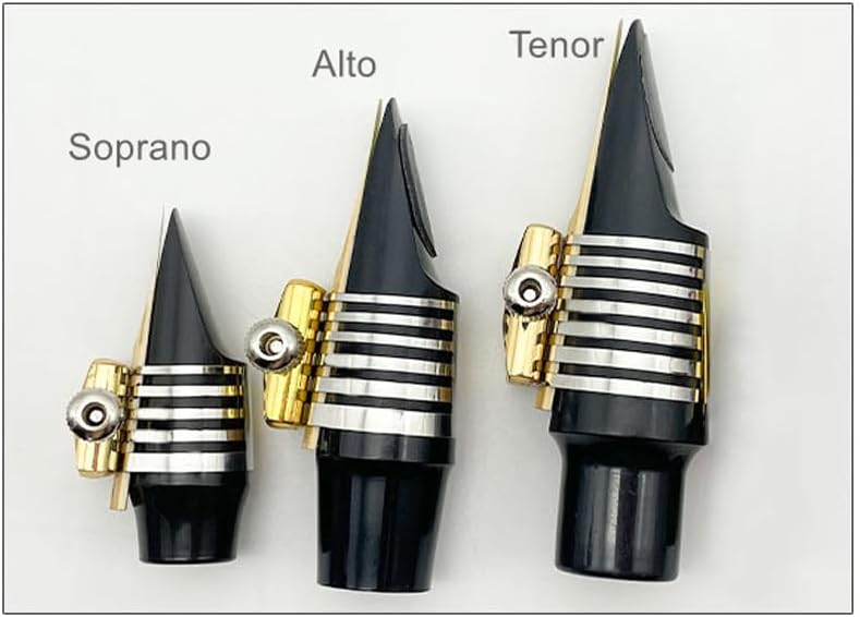 Alto Sax Saxophone Mouthpiece Ligature, Ligature for Professionals & Beginners, Stainless Steel, Gold