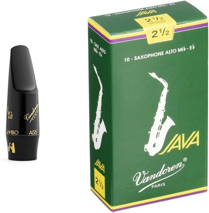 Vandoren SM603B A55 Jumbo JAVA Mouthpiece Alto Saxophone, Black