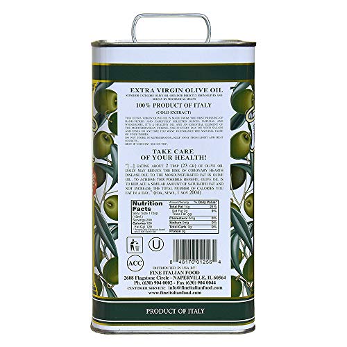 Mantova Italian Golden Extra Virgin Olive Oil 102 oz - Premium Authentic Italian EVOO Cold-Pressed, 100% Italian Grown Olives, Rich Flavor