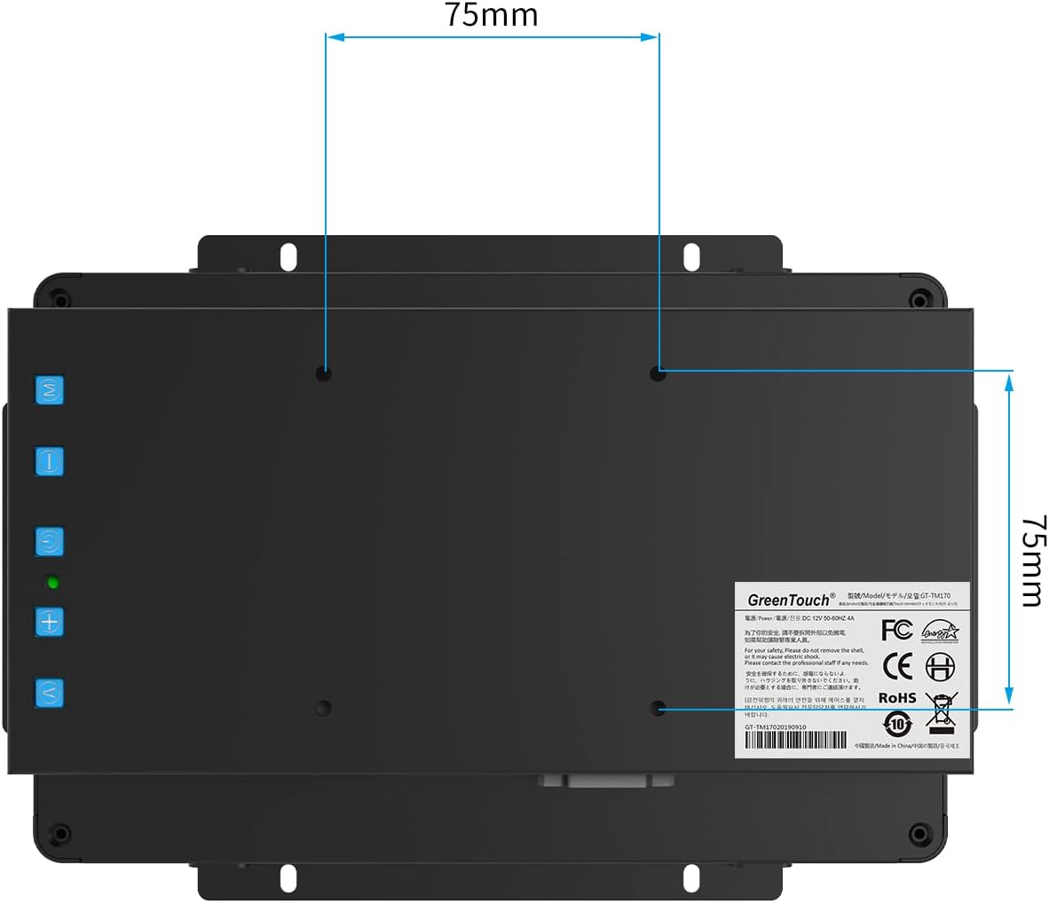 GreenTouch 18.5 Industrial Touch Monitor Open Frame, HDMI/VGA/DVI Interface, Muliti Touch Capacitive Touch Screen Technology
