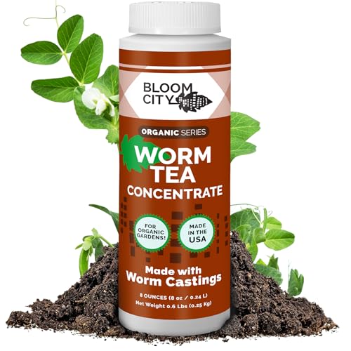 Organic Earthworm Tea Concentrate, Soil Microbe Booster, 1 Gal | For Compost & Plants, Improves Soil Health, Bokashi Bran Booster, Supports Nutrient Uptake, Easy Dilution Ratio