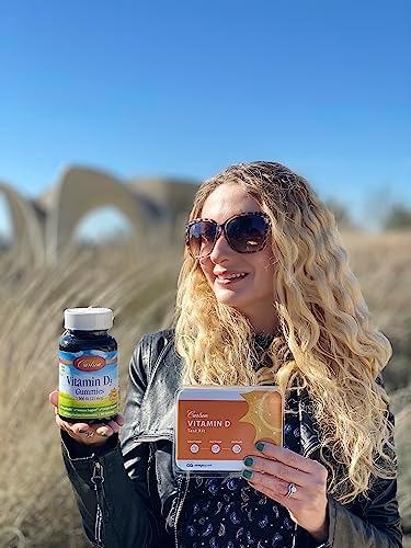 Carlson Vitamin D3 Gummies, 1000 IU (25 mcg), 60 Vegetarian Gummies | Mixed Fruit; Bone Health; Calcium Absorption; Non-GMO