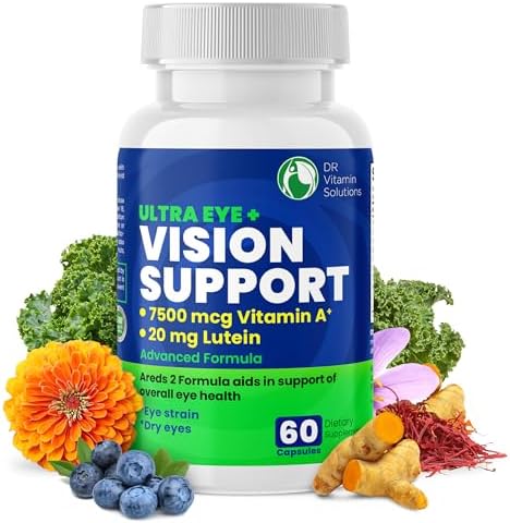 AREDS 2 Eye Vitamins - Lutein and Zeaxanthin for Macular Health, Bilberry