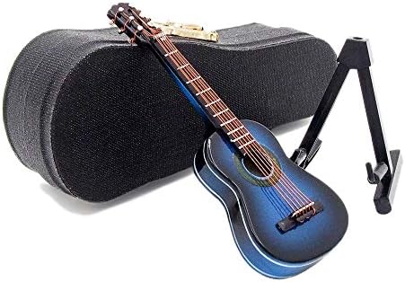 Odoria 1/12 Miniature Guitar Dollhouse Musical Instruments Accessories, Blue