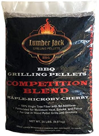 Lumber Jack Competition Blend Maple-Hickory-Cherry BBQ Grilling Pellets – 20 lbs.