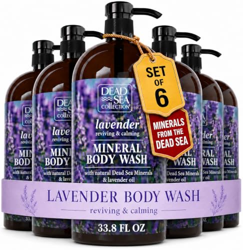 Dead Sea Collection Coconut Body Wash for Women and Men - with Pure Dead Sea Minerals and Coconut Oil - Cleanses and Moisturizes Skin - Pack of 2 (67.6 fl. oz)