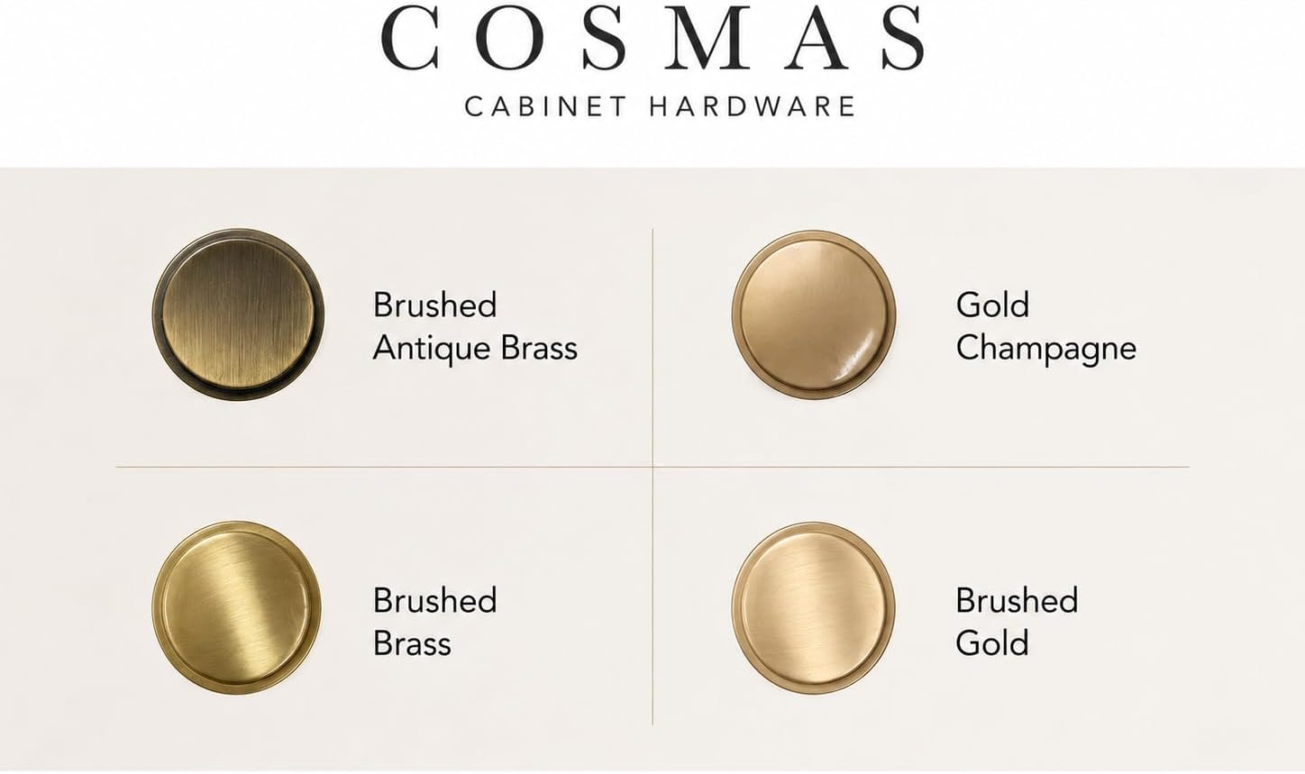 Cosmas 25 Pack 6632BAB Brushed Antique Brass Pull 3 Inch Hole Centers | Classic Design | 76mm Hole Centers | 4-5/8 Inch Overall | Kitchen, Bathroom & Dresser Hardware