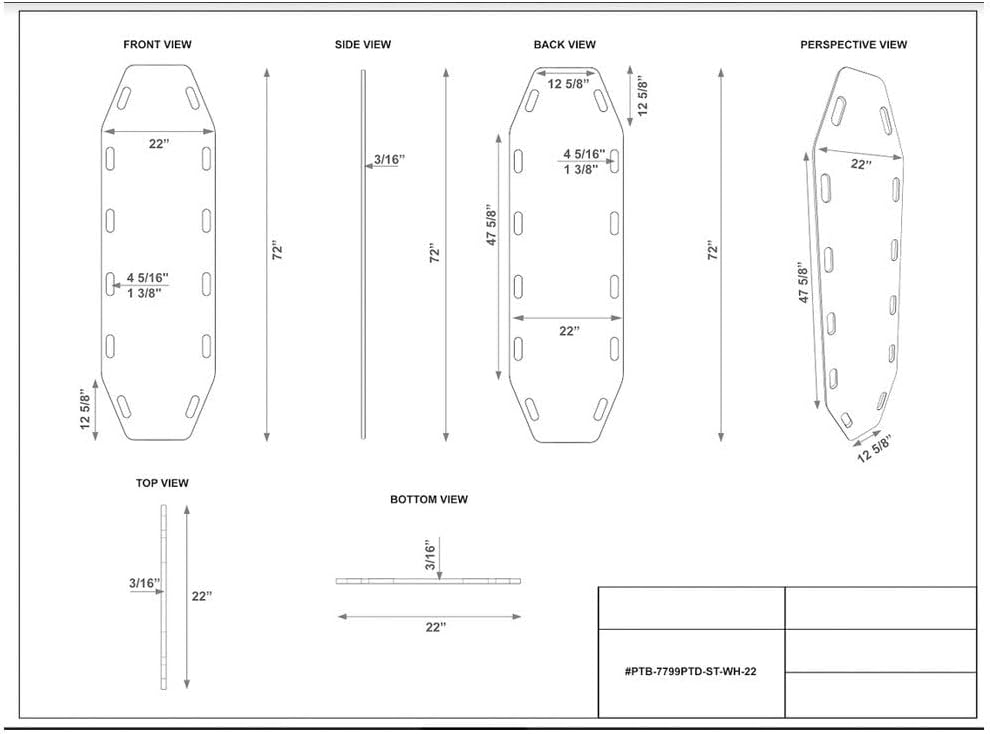 Slider Board Wide 72"L x 22"W