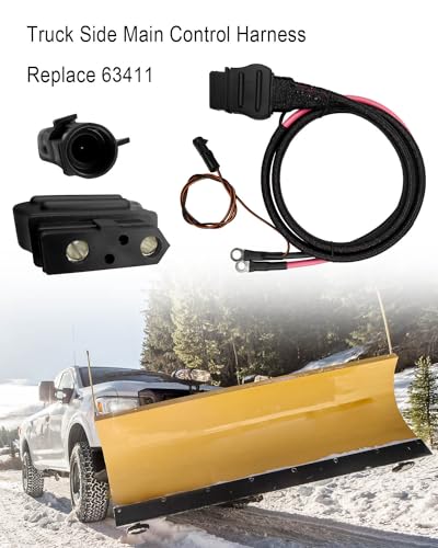 2 Pin Battery Cable Wire Harness Fit for Western Fisher 63411, Truck Side | Compatible with Straight Blade Snow Plow before 2011