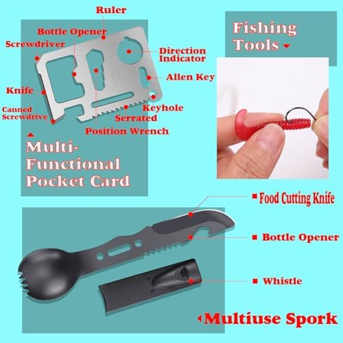 13-in-1 Emergency Survival Kit - Gift for Men, Him