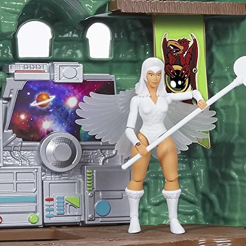 Masters of the Universe Mattel Masters of the Universe Origins Playset & Action Figure, Castle Grayskull with Scorceress, MOTU Toy, 4 Rooms