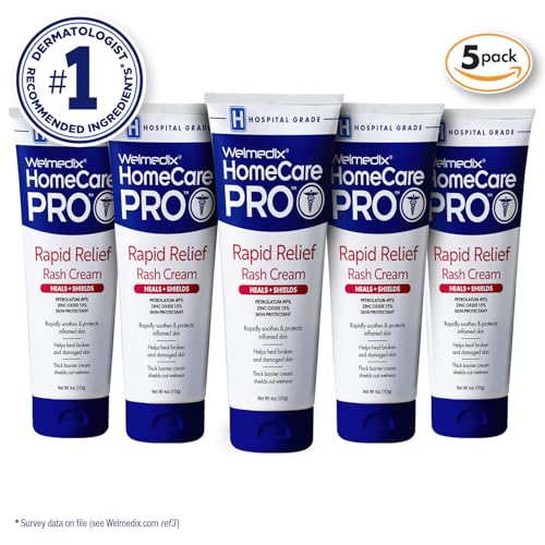 Welmedix Adult Diaper Rash Cream - Maximum Strength Zinc Oxide Cream | Moisturizing Skin Barrier - Fragile Skin Protection Ointment - Diaper Rash Cream for Adults - 4oz Tube