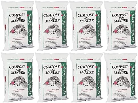Michigan Peat Garden Magic Odor-Free Compost & Manure Blend, 40 lb | Outdoor Lawn and Gardeniing Mixture with Nutrients and Minerals for Soil Potting and Planting