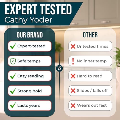 Cathy Yoder's Air Fryer Cheat Sheet Set, Air Fryer Accessories, AirFryer Cooking Guide Magnetic Cheat Sheet