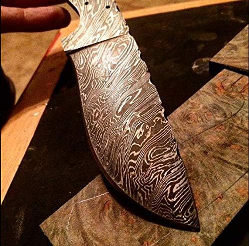 Custom Handmade Damascus Steel Blank Blade for Knife Making