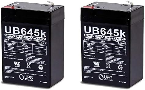 6 Volt 4AH Rechargeable Sealed Lead Acid SLA Battery 6 Volt 4Amp - 2 Pack