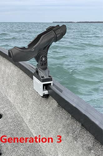 Brocraft Power Lock Rod Holder for Alumacraft Boats/AlumaTrac mounting System Fish Rod Holder