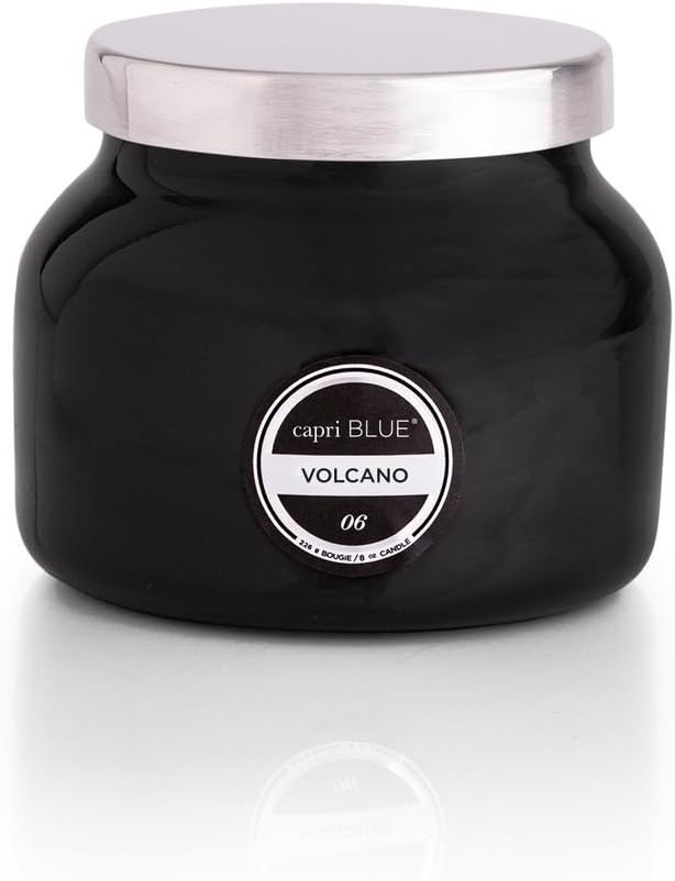 Capri Blue Volcano Scented Candles - Luxury Glass Jar Candles for Home Scented with Tropical Fruit & Sugared Citrus - Soy Wax Blend - Blue Color (19 oz)