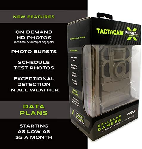 2 Pack TACTACAM Reveal X Gen 2.0 LTE Cellular Trail Camera AT&T and Verizon, HD Video, HD Photo, Low Glow IR LED Flash (TA-TC-XG2) for Hunting