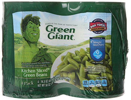 Green Giant Kitchen Sliced Green Beans, 14.5 Ounce (Pack of 4)