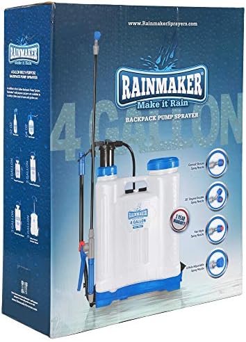 Rainmaker Backpack Sprayer - For Home and Garden Applications, Lightweight, Adjustable Shoulder Straps, 4 gal. (16L)