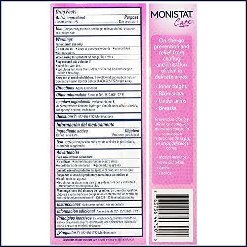 Monistat Chafing Relief Powder Gel, Long-Lasting Protection, 1.5 Oz | Protects Skin, Safe to Use Every Day, Anti-Chafing Protection for Bikini Area, Thighs & Bra Lines