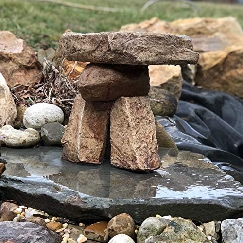Stonehenge Birdbath Rock Balancing Sculpture