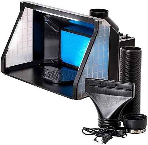 Master Airbrush Large Portable Airbrush Spray Booth Station with LED Lights
