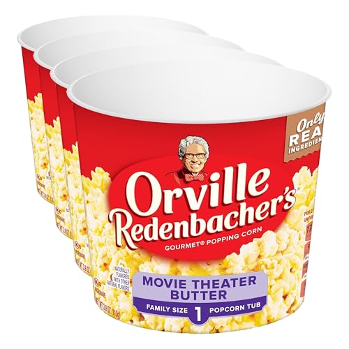 Orville Redenbacher’s Popcorn + Tub, Movie Theater Butter Flavor, 3.9 oz.