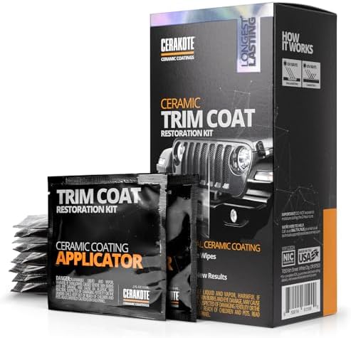 CERAKOTE® Ceramic Trim Coat Kit - Quick Plastic Trim Restorer - Ceramic Coating Guaranteed Restoration to Last Over 200 Washes – A Ceramic Coating