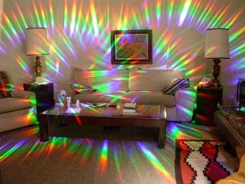 Rainbow Symphony- Rainbow Prism Suncatcher for Window, Crystal Pattern, Includes a Bonus Rainbow on Board Sun Catcher, Made in USA