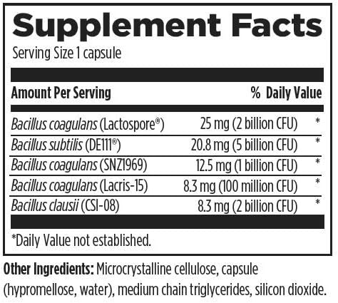Designs for Health ProbioSpore - Powerful Spore Based Probiotic, Soil-Based Probiotics Supplement - Shelf Stable Gut + Immune Support