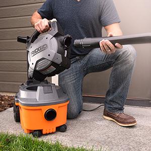 RIDGID VAC, SHOP VAC, SHOP VACUUM, WET DRY VAC, GARAGE VACUUM, CAR CLEANING, VAC4010, BLOWER