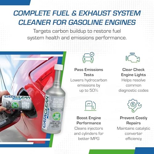 Cataclean Fuel & Exhaust System Cleaner for Gasoline Engines, 16 oz | Pass Emissions Tests – Clear Check Engine Lights, Restore Catalytic Converters, and Cleans Fuel Systems (120007)