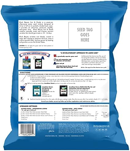 Jonathan Green (12005) Black Beauty Sun & Shade Grass Seed - Cool Season Lawn Seed (7 lb)