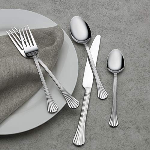 Pfaltzgraff Beckham 20-Piece Stainless Steel Flatware Set, Service for 4